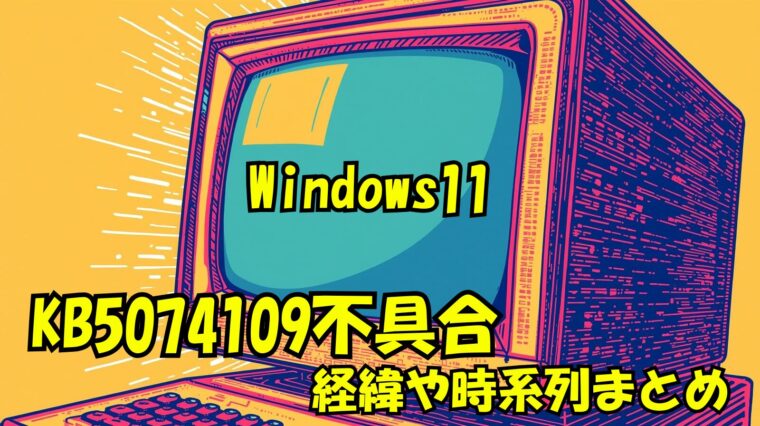 【Windows11 KB5074109不具合】最新ニュース！経緯や時系列完全まとめ！